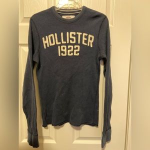 Mens Vintage 2005 Hollister Slim Fit waffle knit thermal shirt